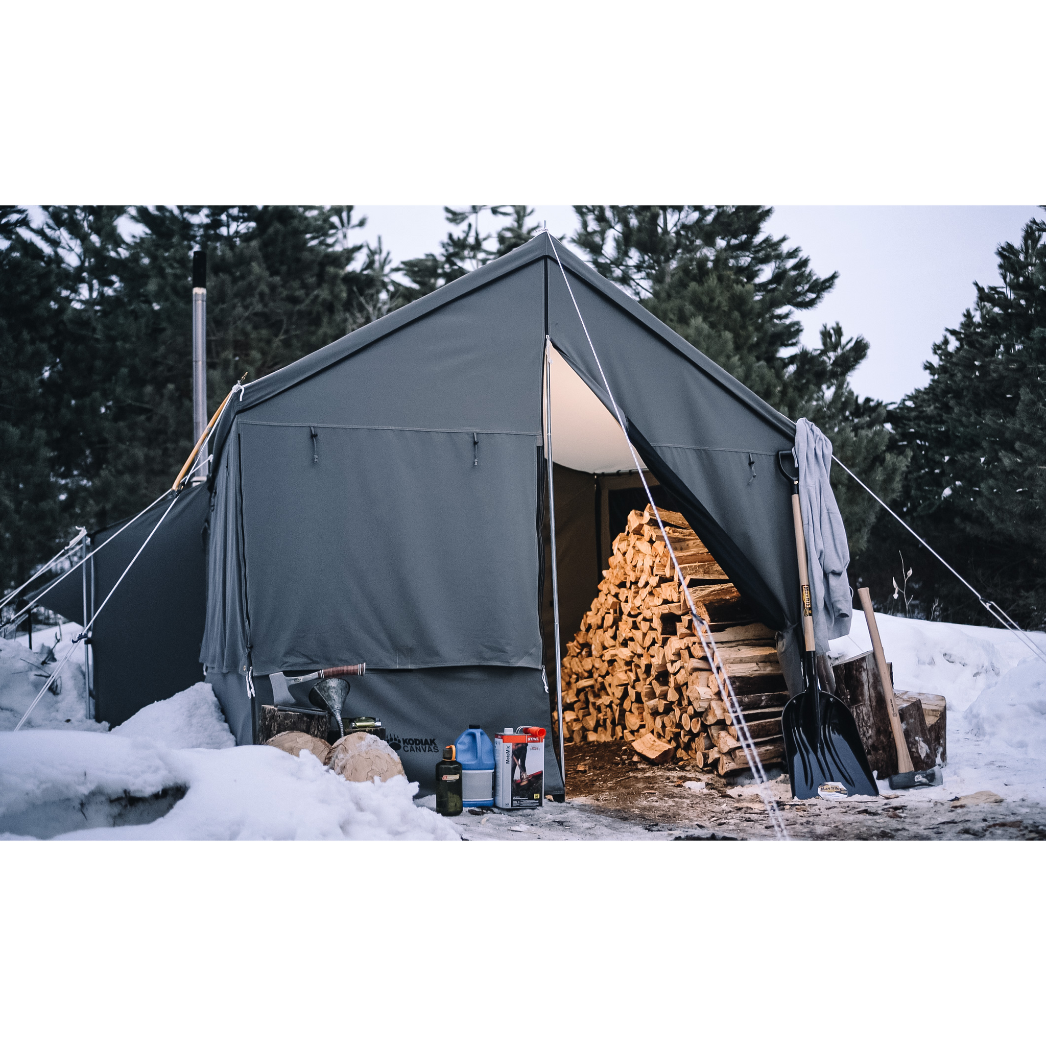 キャビンロッジテント専用サイドウォール付きオーニング キャビンロッジテント専用サイドウォール付きオーニング