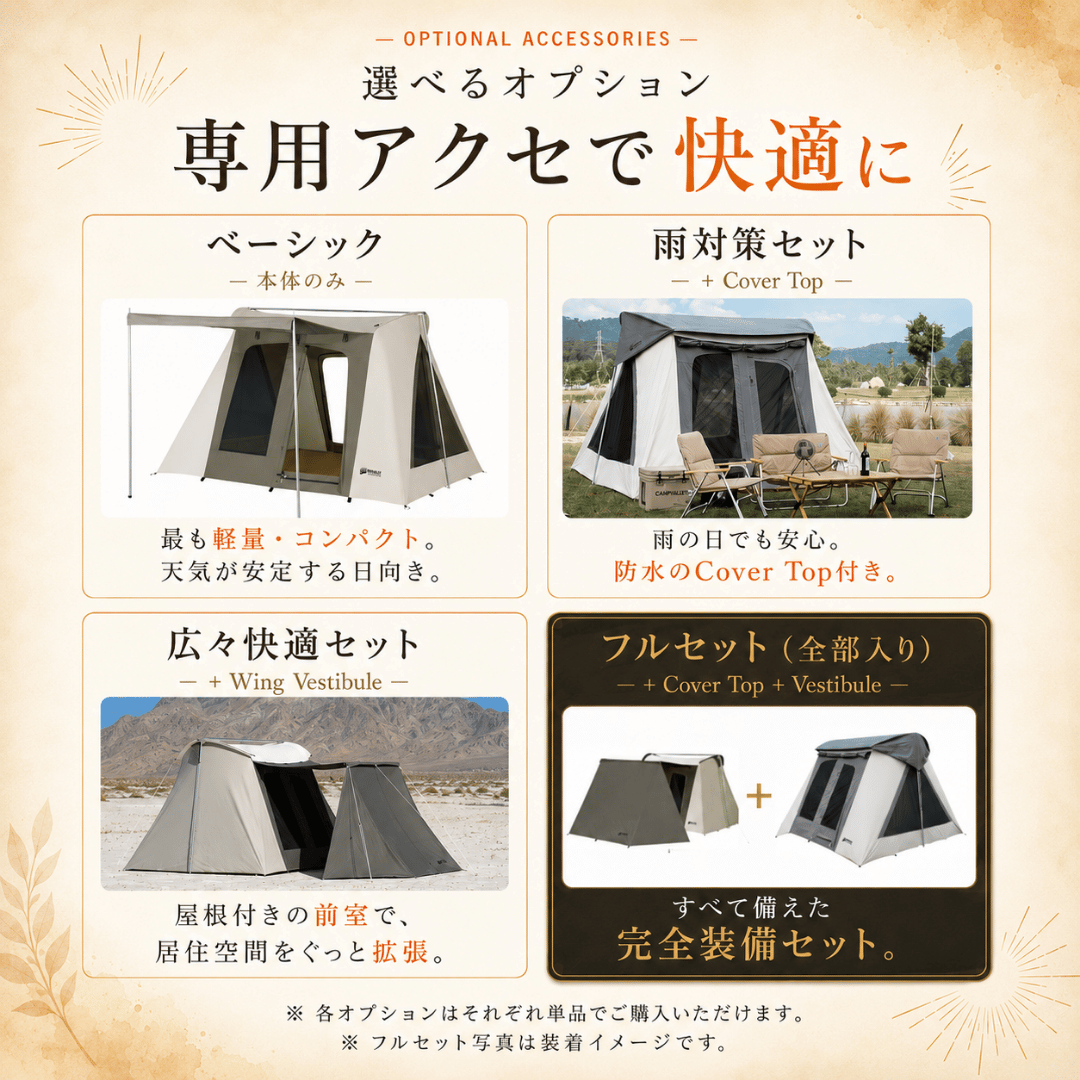 8人用 Flex-Bow VX グランドシート付コットンテント – KODIAK CANVAS