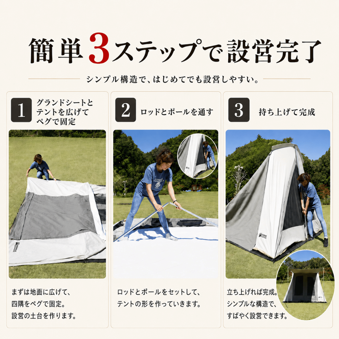 8人用 Flex-Bow VX グランドシート付コットンテント – KODIAK CANVAS